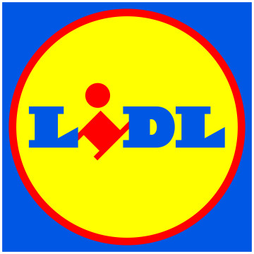 Lidl Logo Größe 40x40cm Cmyk